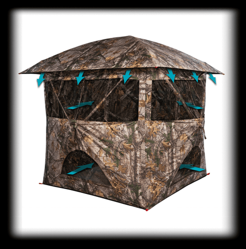 Breeze Vented Hub Style Ground Blind Primal Outdoors